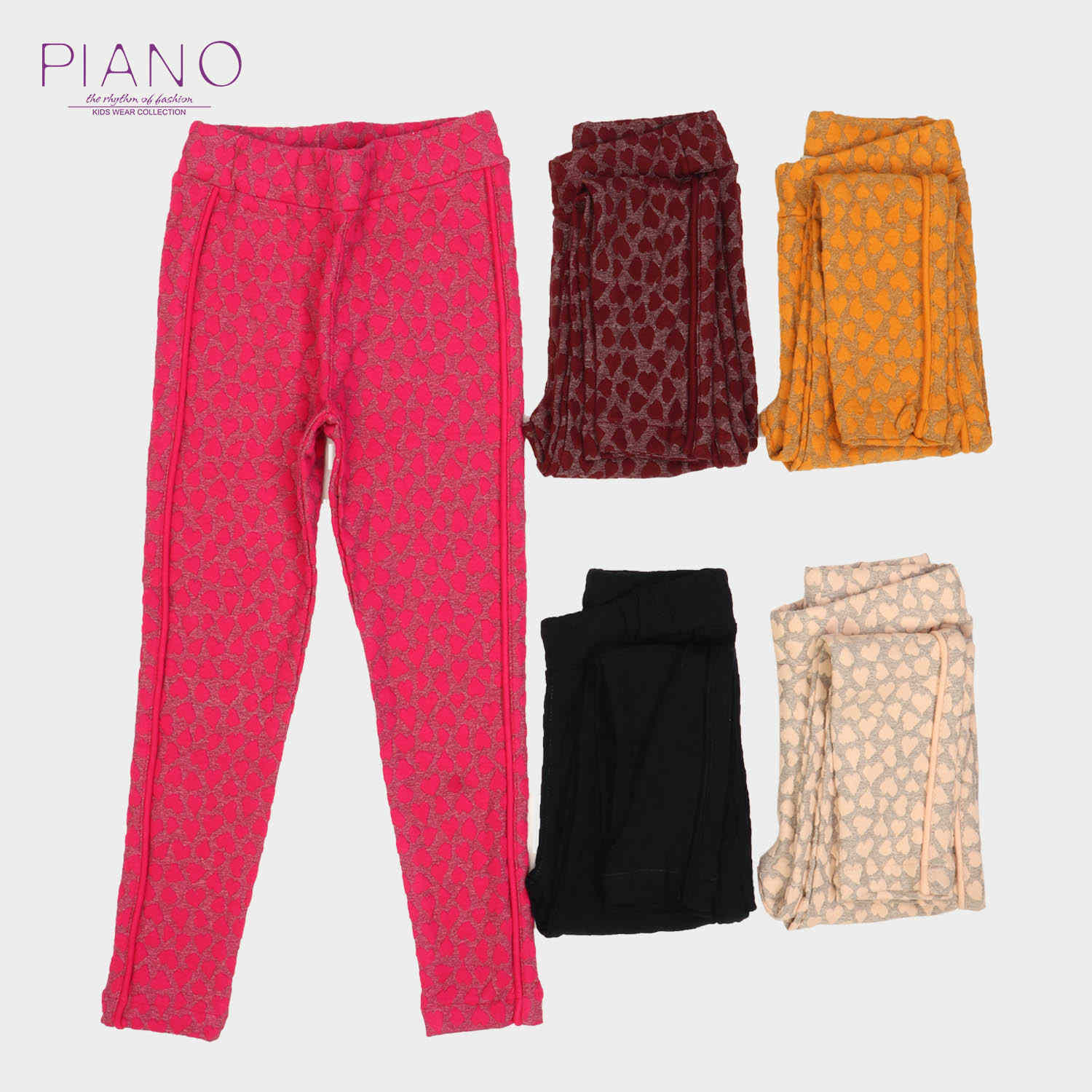 لگ ژاکارد قلبی (ست با کد 1686)