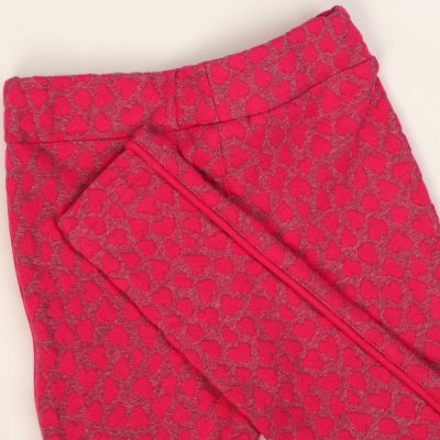 لگ ژاکارد قلبی (ست با کد 1685)