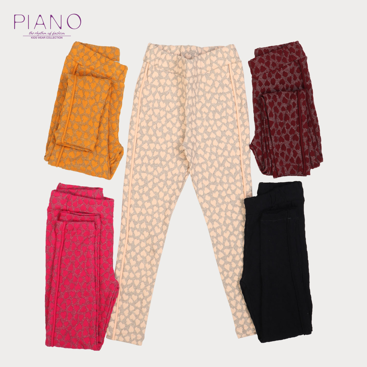 لگ ژاکارد قلبی (ست با کد 1685)