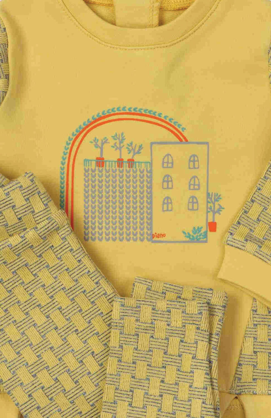 بلوز و لگ دورس لایکرا و ژاکارد