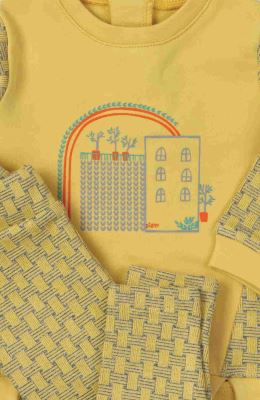 بلوز و لگ دورس لایکرا و ژاکارد