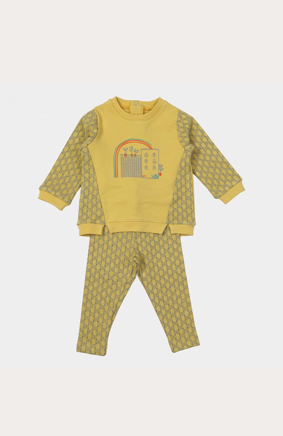 بلوز و لگ دورس لایکرا و ژاکارد