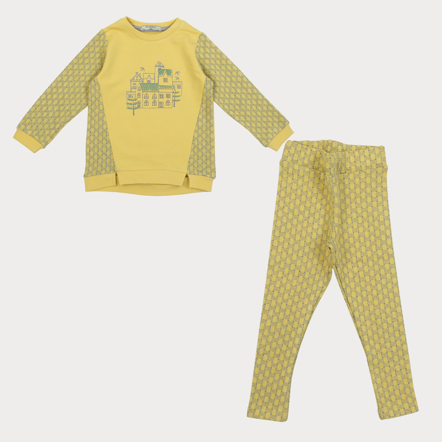 بلوز و لگ دورس لایکرا و ژاکارد