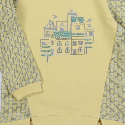 بلوز و لگ دورس لایکرا و ژاکارد