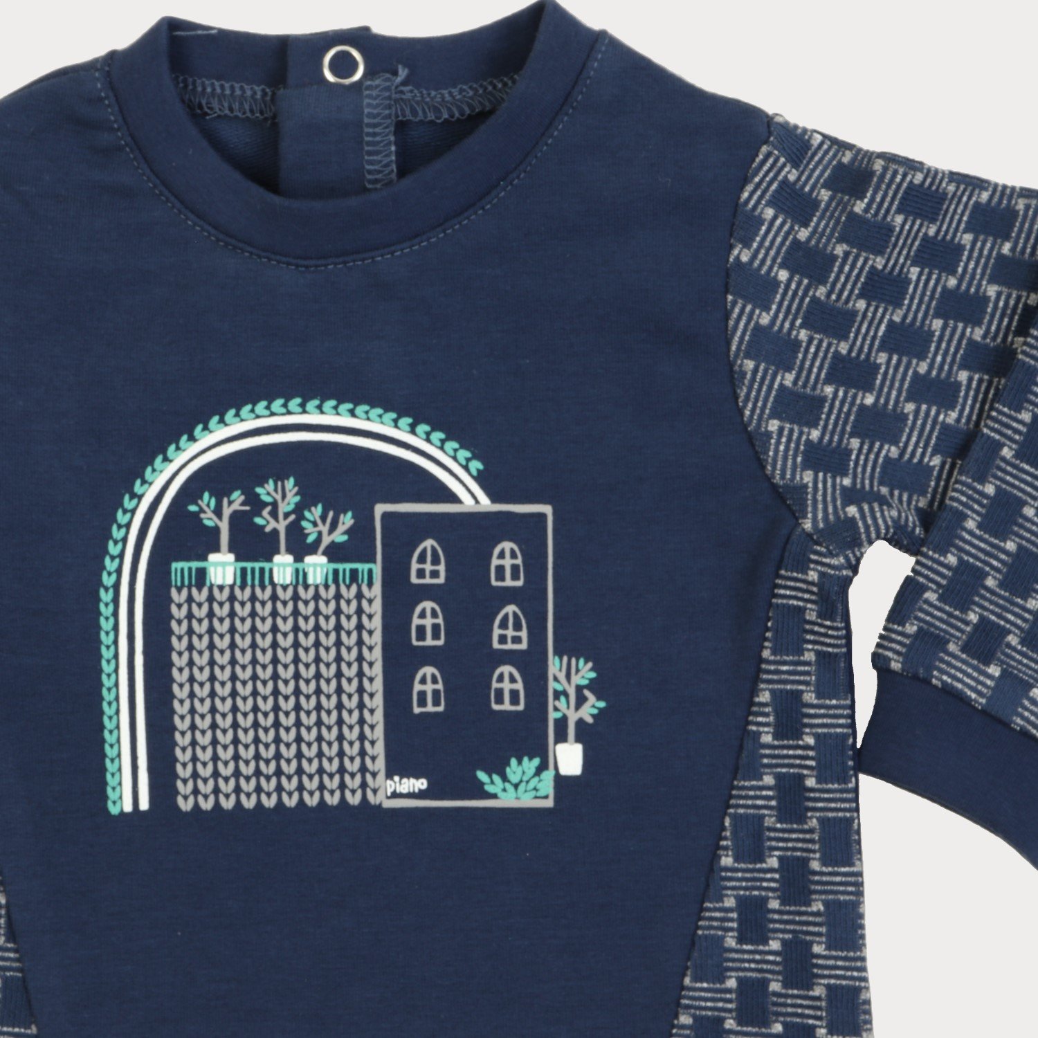 بلوز و لگ دورس لایکرا و ژاکارد