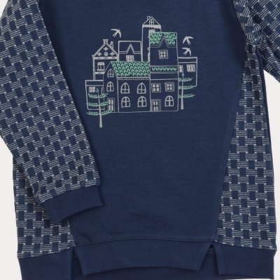 بلوز و لگ دورس لایکرا و ژاکارد