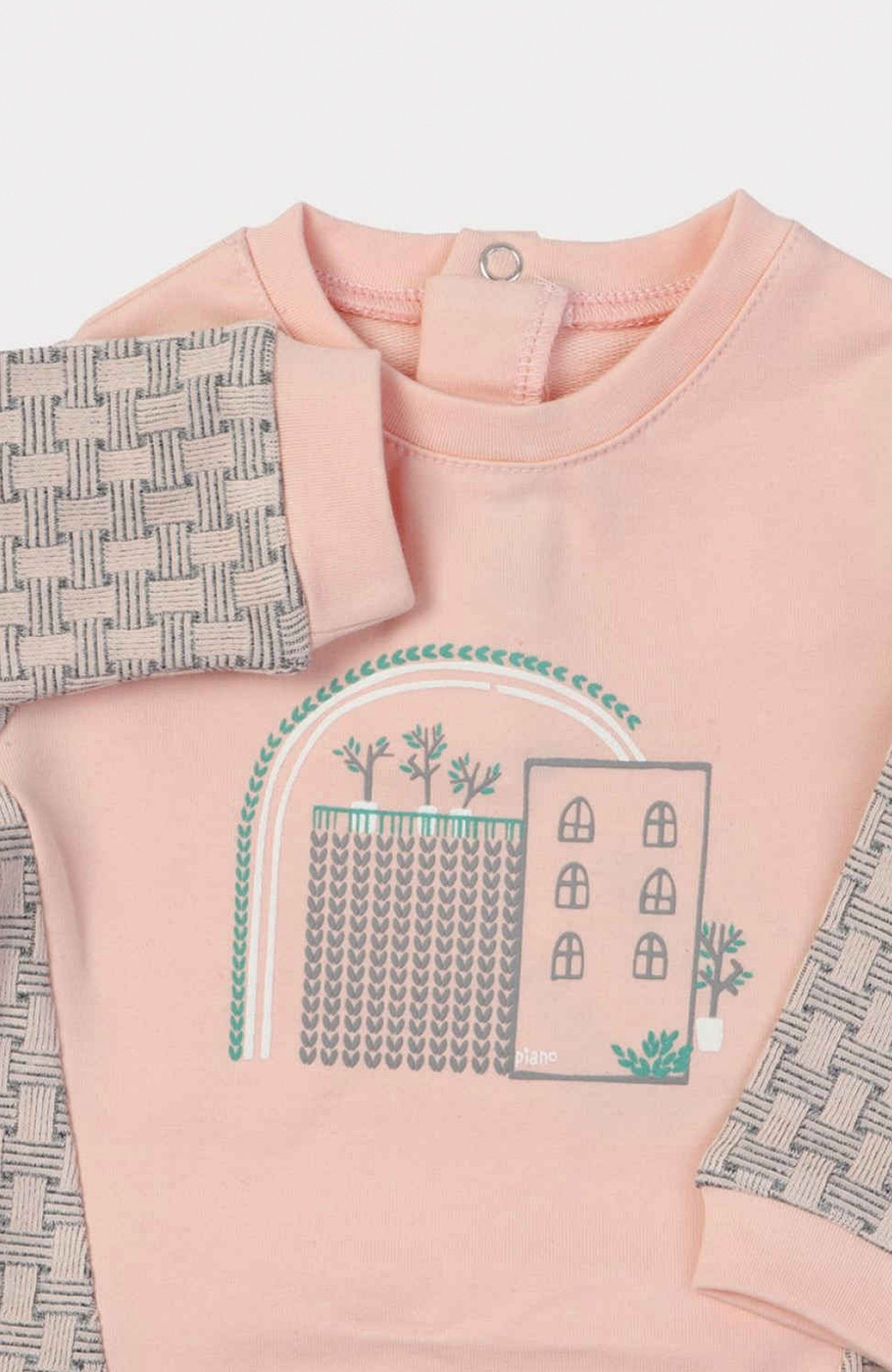 بلوز و لگ دورس لایکرا و ژاکارد