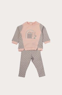 بلوز و لگ دورس لایکرا و ژاکارد