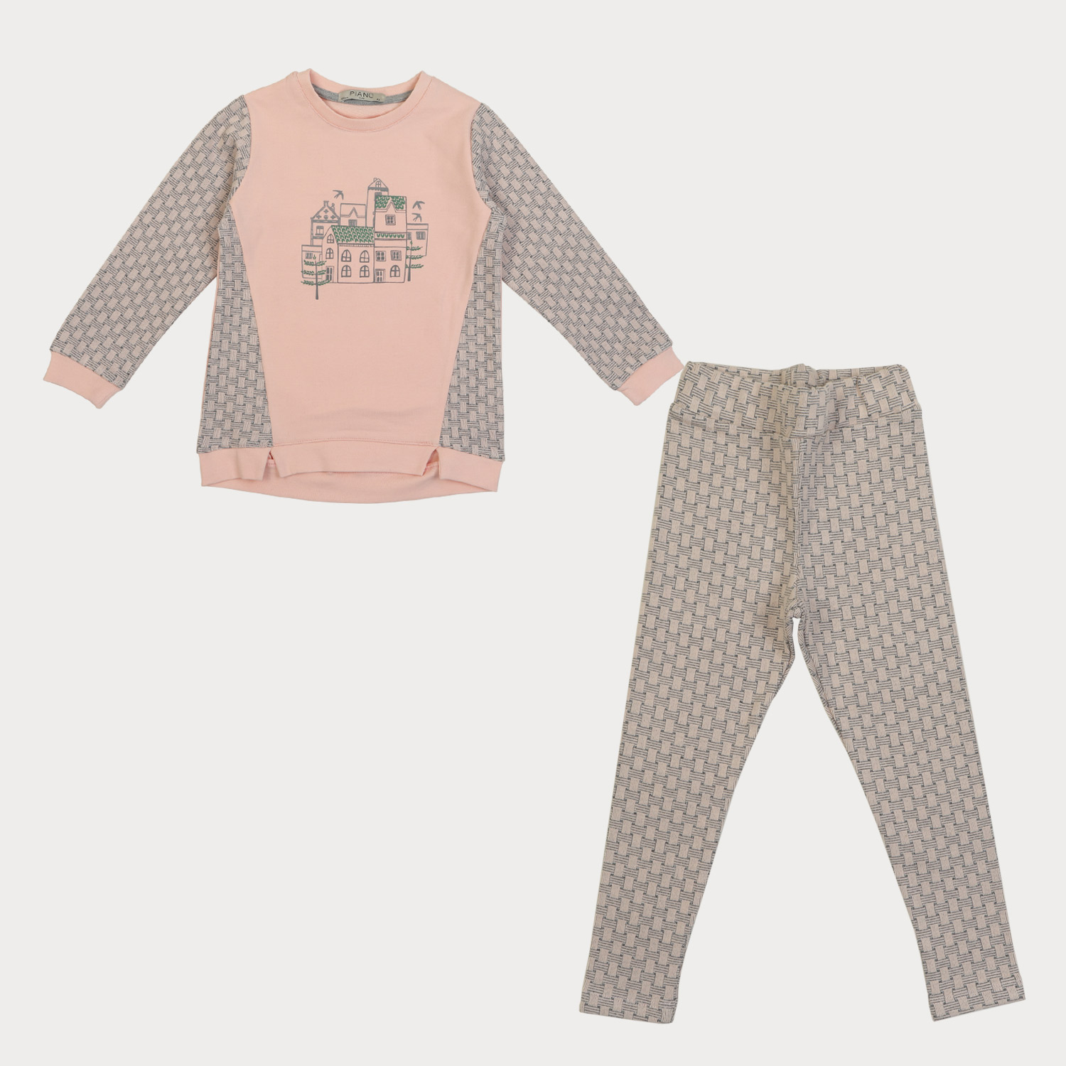 بلوز و لگ دورس لایکرا و ژاکارد