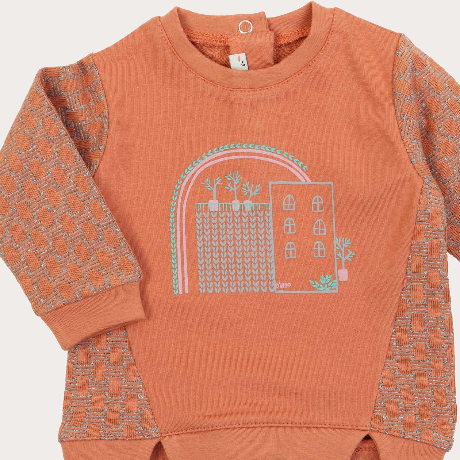 بلوز و لگ دورس لایکرا و ژاکارد