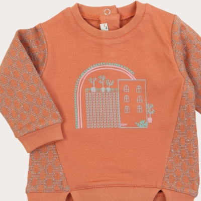 بلوز و لگ دورس لایکرا و ژاکارد