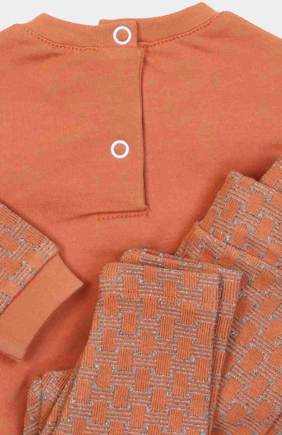 بلوز و لگ دورس لایکرا و ژاکارد