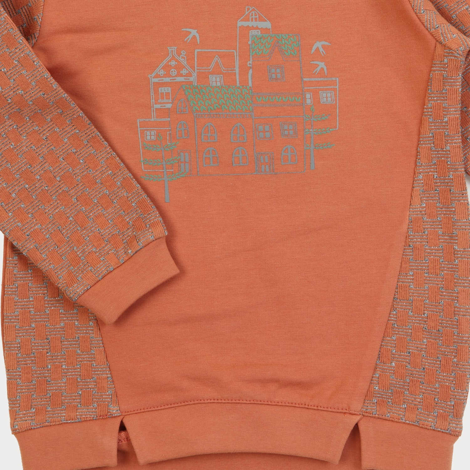 بلوز و لگ دورس لایکرا و ژاکارد