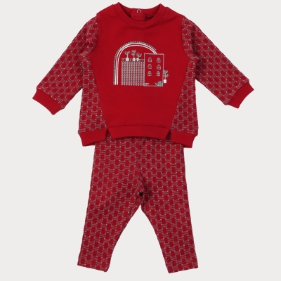 بلوز و لگ دورس لایکرا و ژاکارد