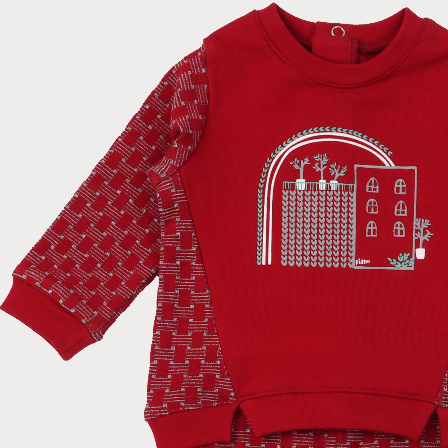 بلوز و لگ دورس لایکرا و ژاکارد