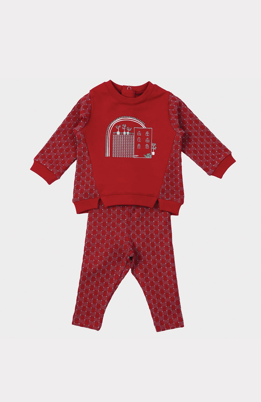 بلوز و لگ دورس لایکرا و ژاکارد