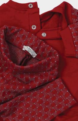 بلوز و لگ دورس لایکرا و ژاکارد