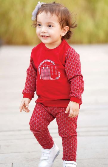 بلوز و لگ دورس لایکرا و ژاکارد