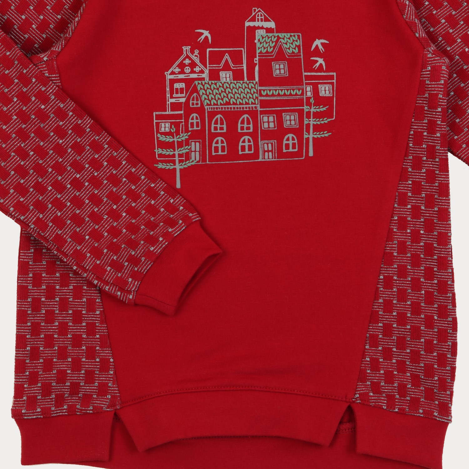 بلوز و لگ دورس لایکرا و ژاکارد