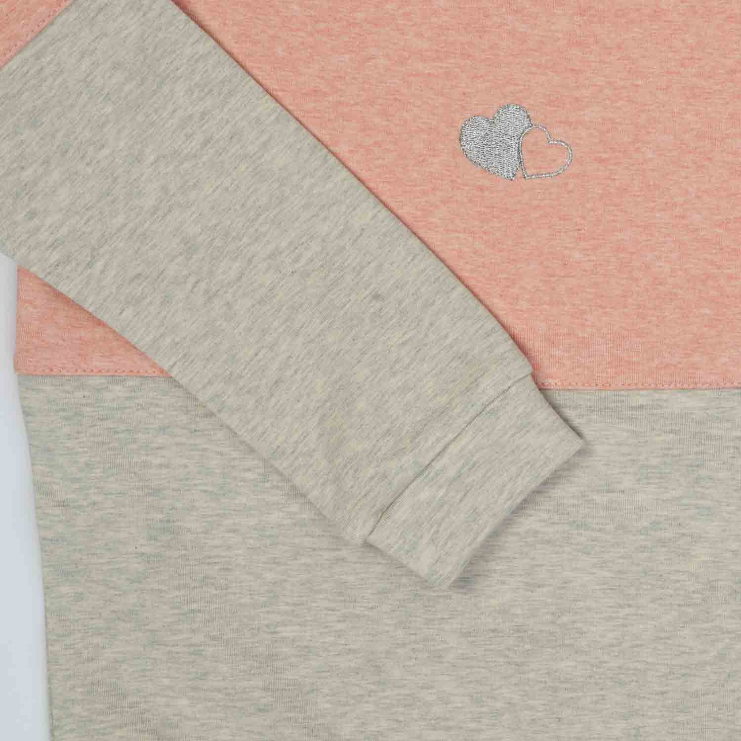 بلوز و لگ فاینریب ملانژ رنگی