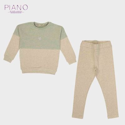 بلوز و لگ فاینریب ملانژ رنگی