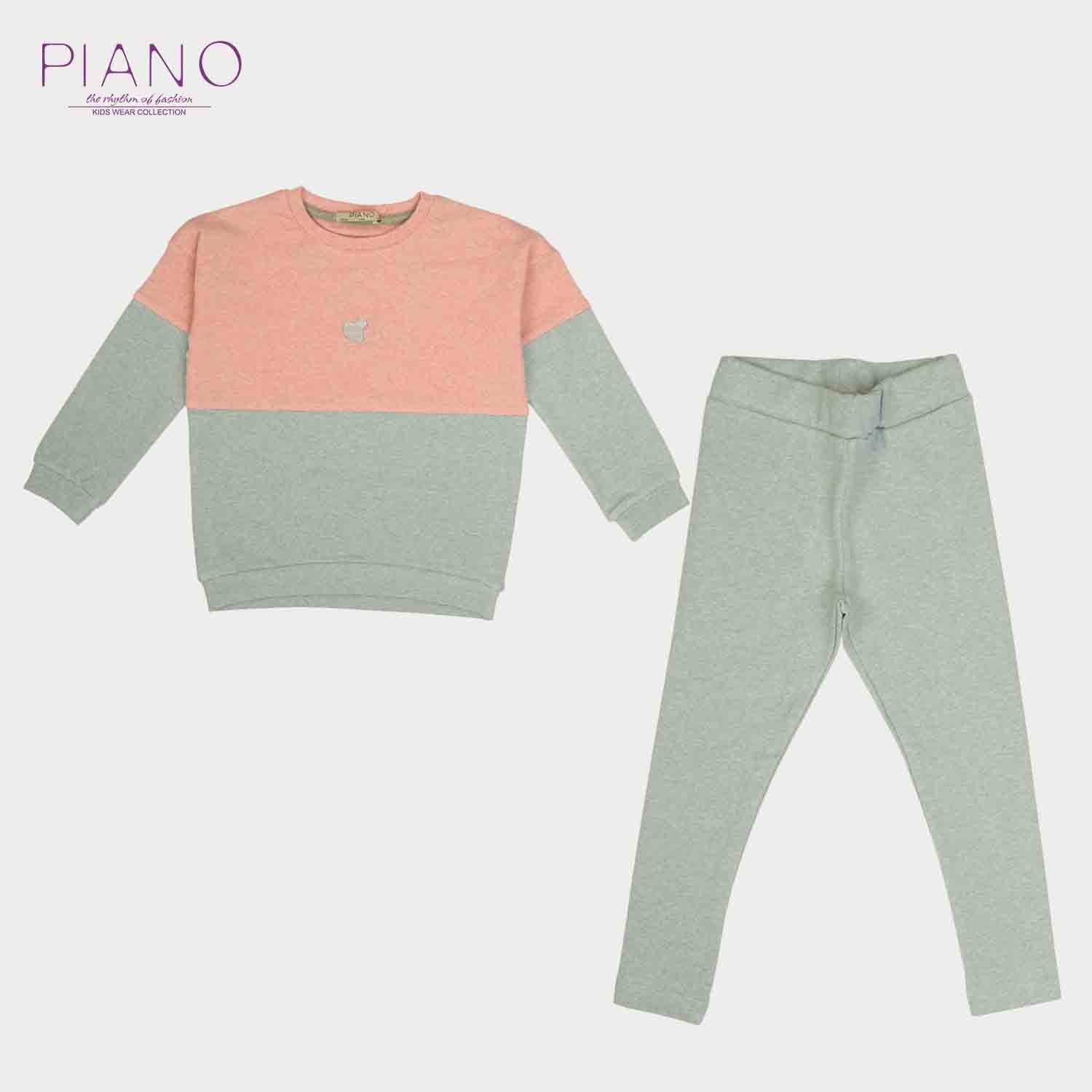 بلوز و لگ فاینریب ملانژ رنگی