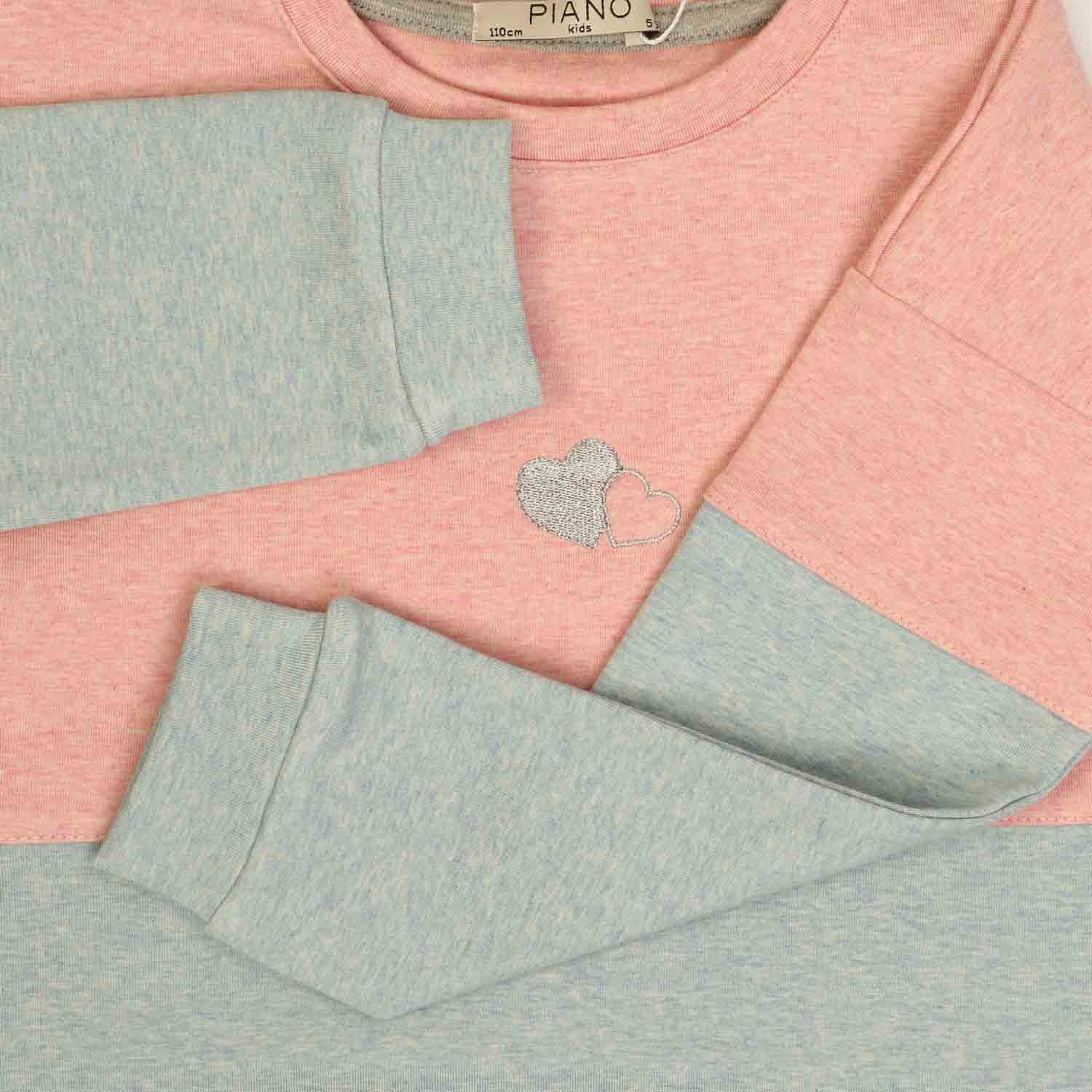 بلوز و لگ فاینریب ملانژ رنگی