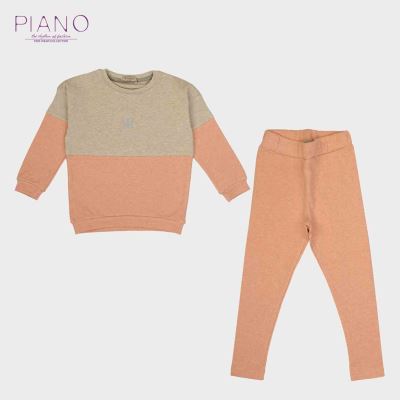 بلوز و لگ فاینریب ملانژ رنگی