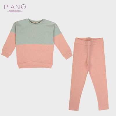 بلوز و لگ فاینریب ملانژ رنگی