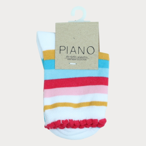 جوراب طرح صدف راه راه