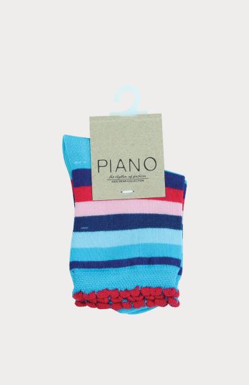 جوراب طرح صدف راه راه