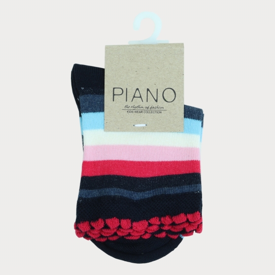 جوراب طرح صدف راه راه