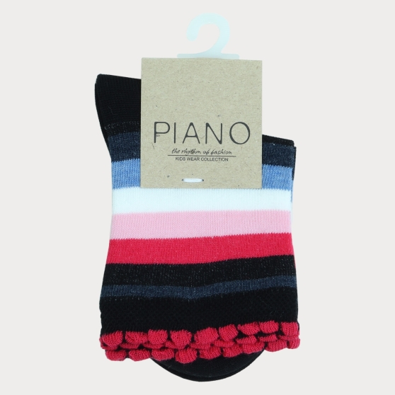 جوراب طرح صدف راه راه