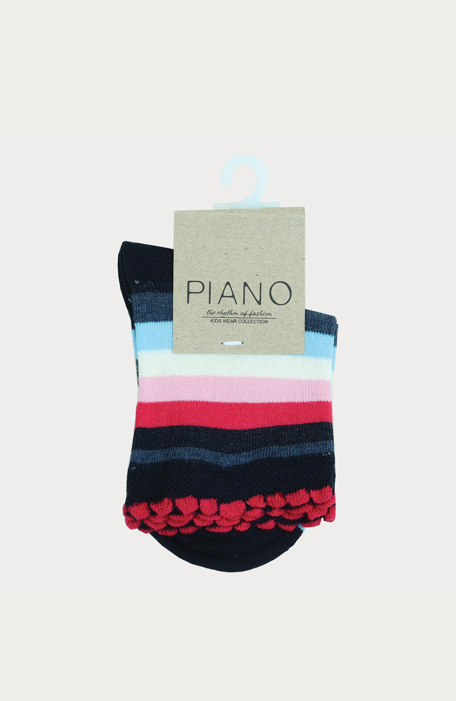 جوراب طرح صدف راه راه