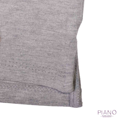 تیشرت یکرولاکرا پسرانه ملانژ 01503 10Y