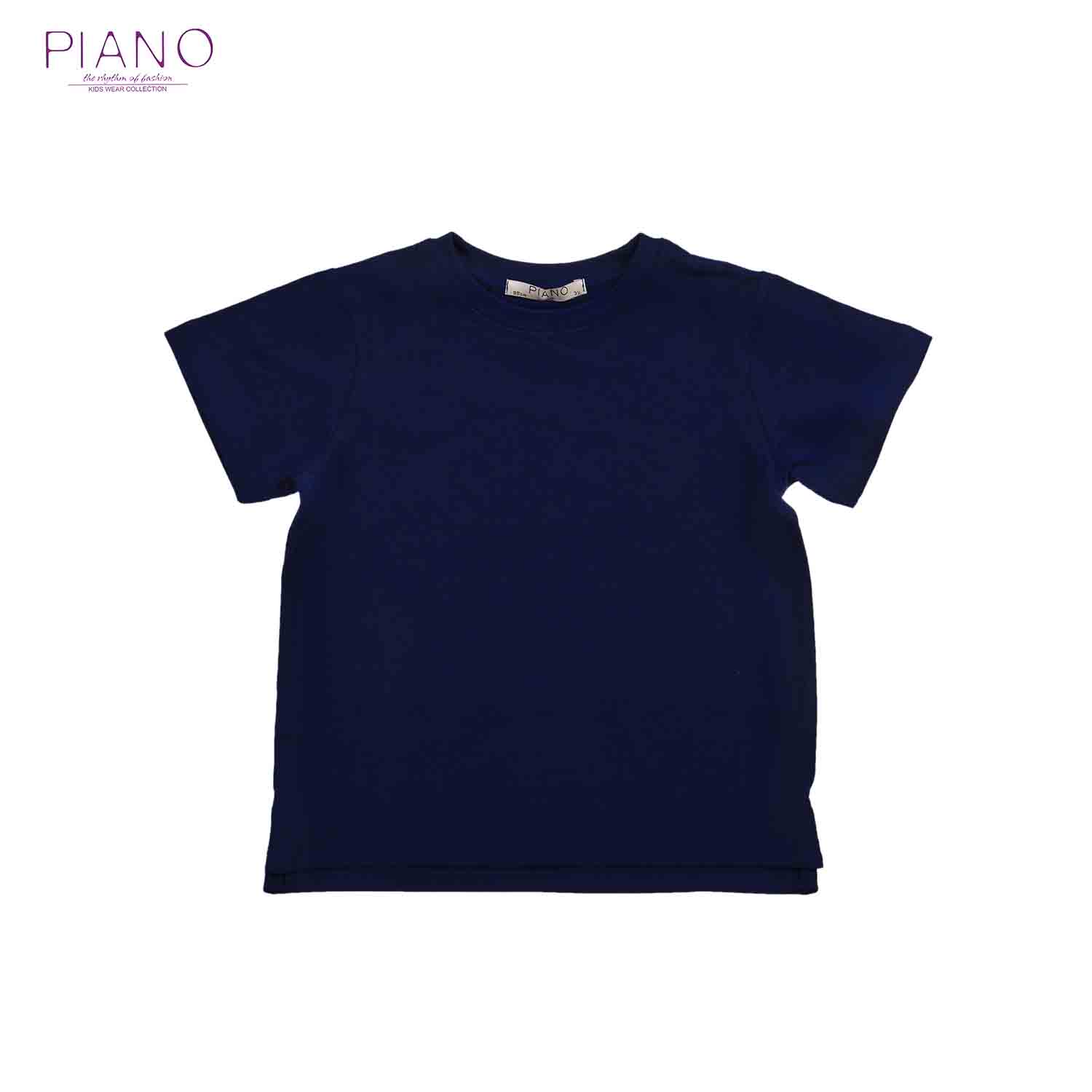 تیشرت یکرولاکرا پسرانه سورمه ای 01503 14Y