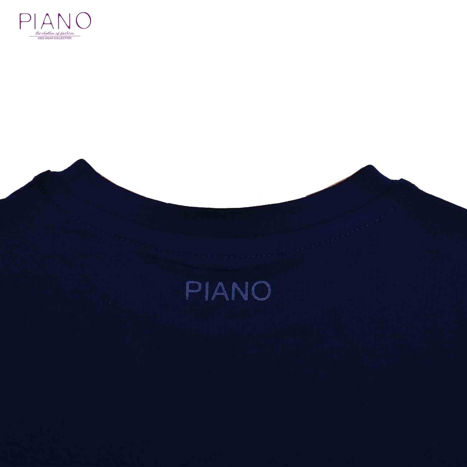 تیشرت یکرولاکرا پسرانه سورمه ای 01503 14Y