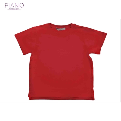 تیشرت یکرولاکرا پسرانه قرمز 01502 5Y