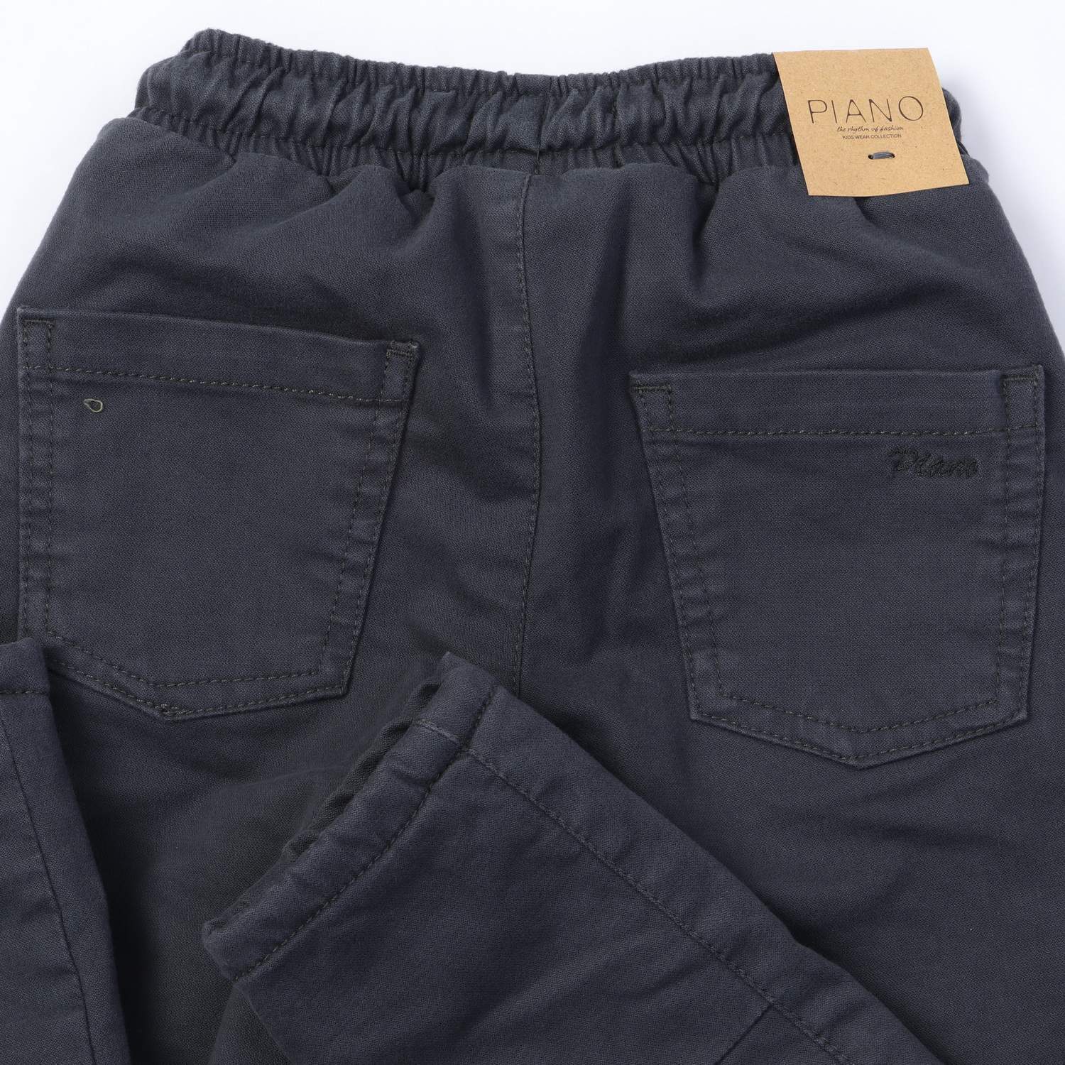 شلوار لاینر دار کتان پسرانه طوسی 07146 9Y