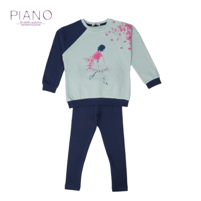 بلوز و لگ فاینریب آستین رگلان