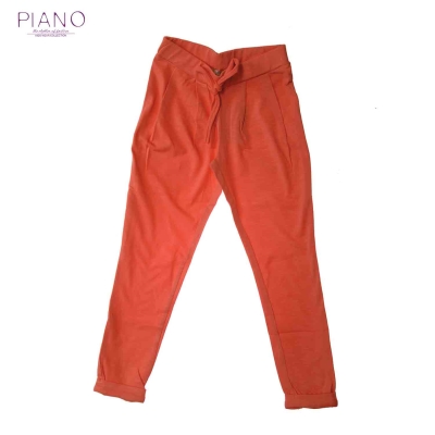 شلوار دورو پنبه دخترانه گلبهی سیر 05680 7Y