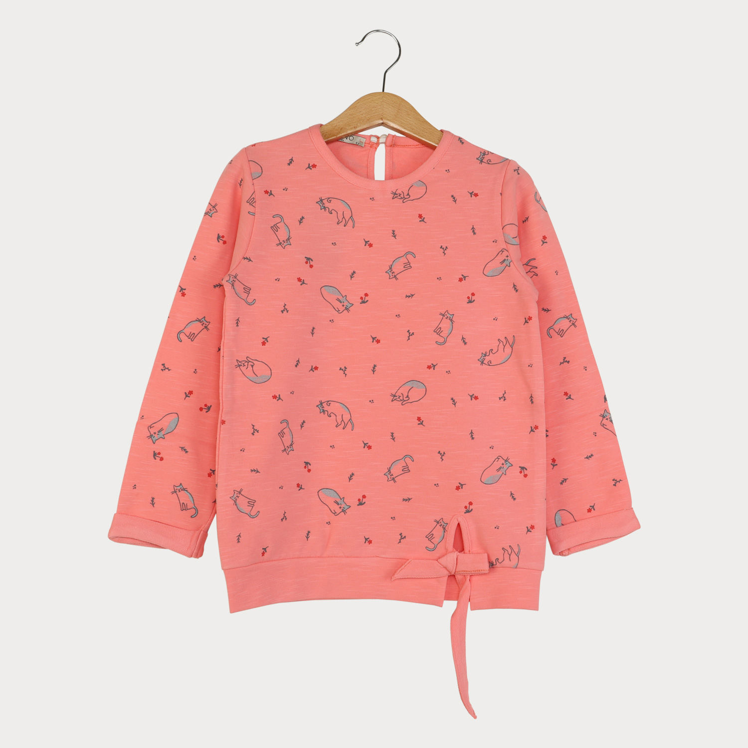 بلوز دورس دخترانه گلبهی روشن 01211 7Y