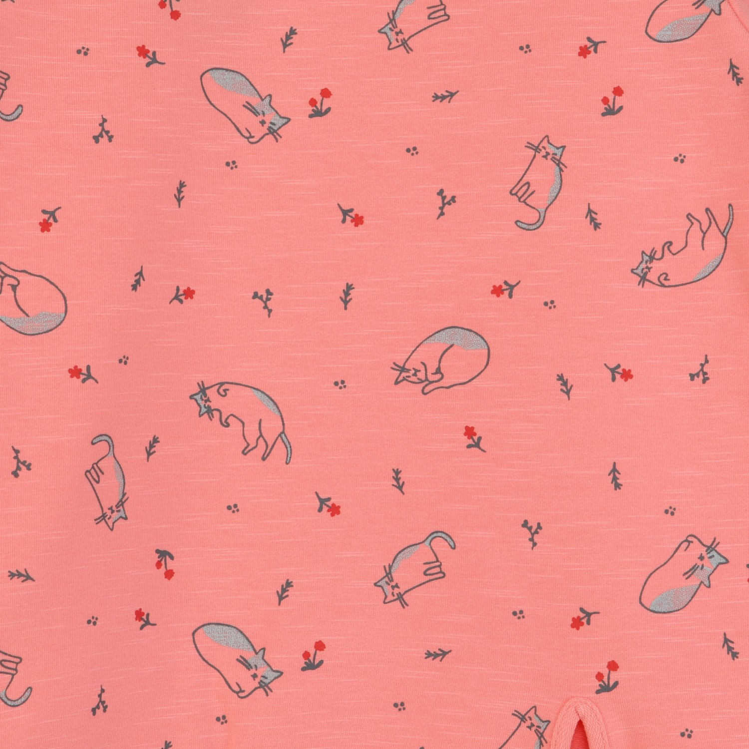 بلوز دورس دخترانه گلبهی روشن 01211 7Y