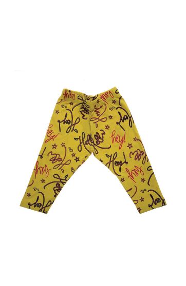 لگ یکرو پنبه دخترانه خردلی 05678 7Y