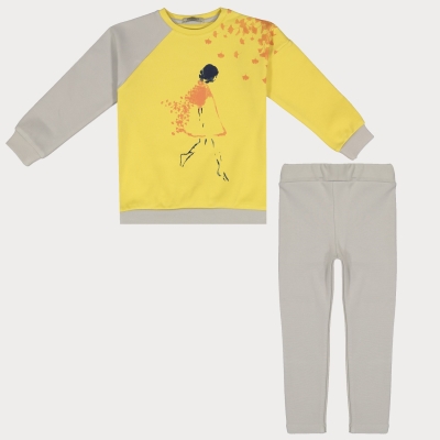 بلوز و لگ فاینریب آستین رگلان