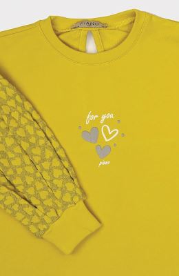 پیراهن ژاکارد و دورس لایکرا آستین پیلی دار