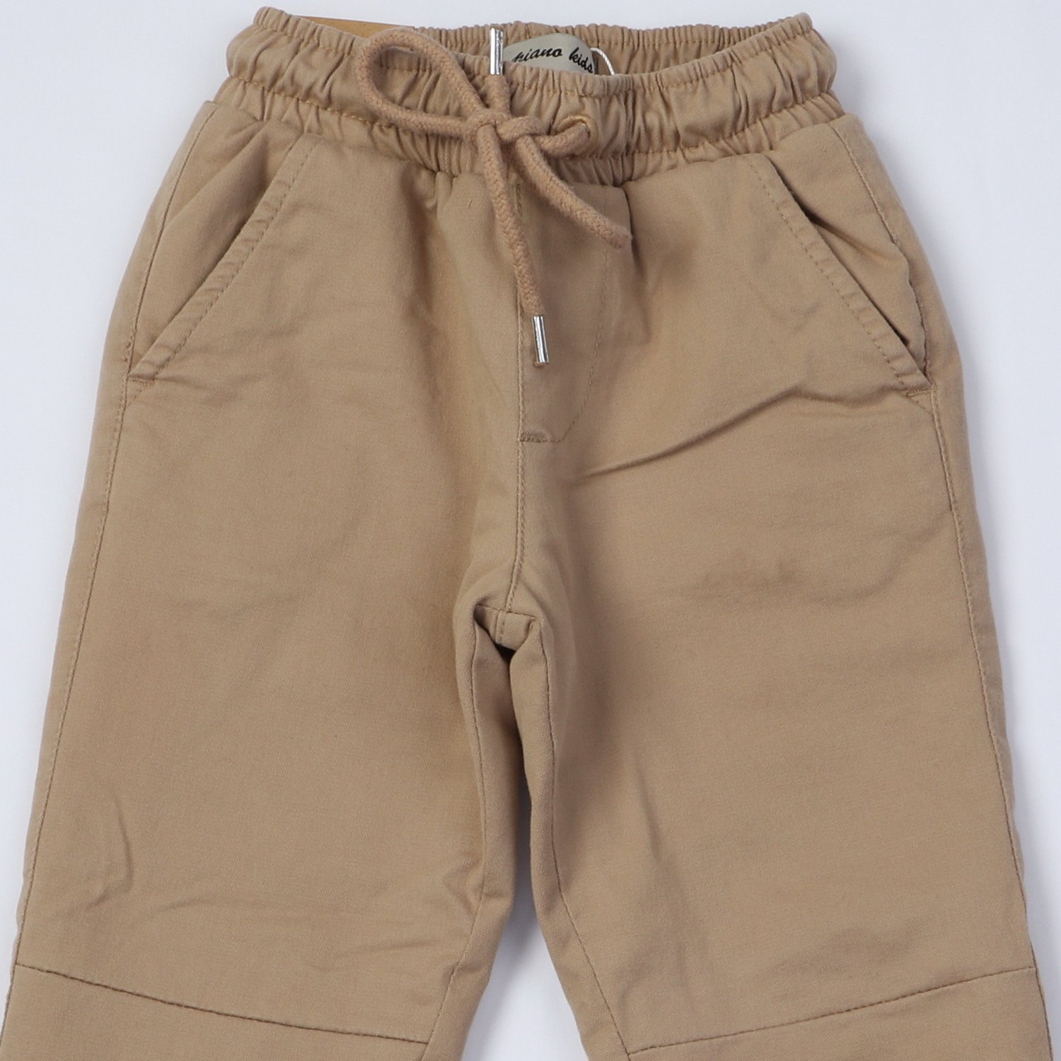 شلوار لاینر دار کتان پسرانه کرم 07146 15y