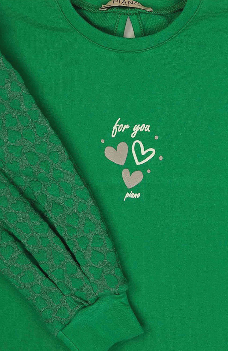 پیراهن ژاکارد و دورس لایکرا آستین پیلی دار