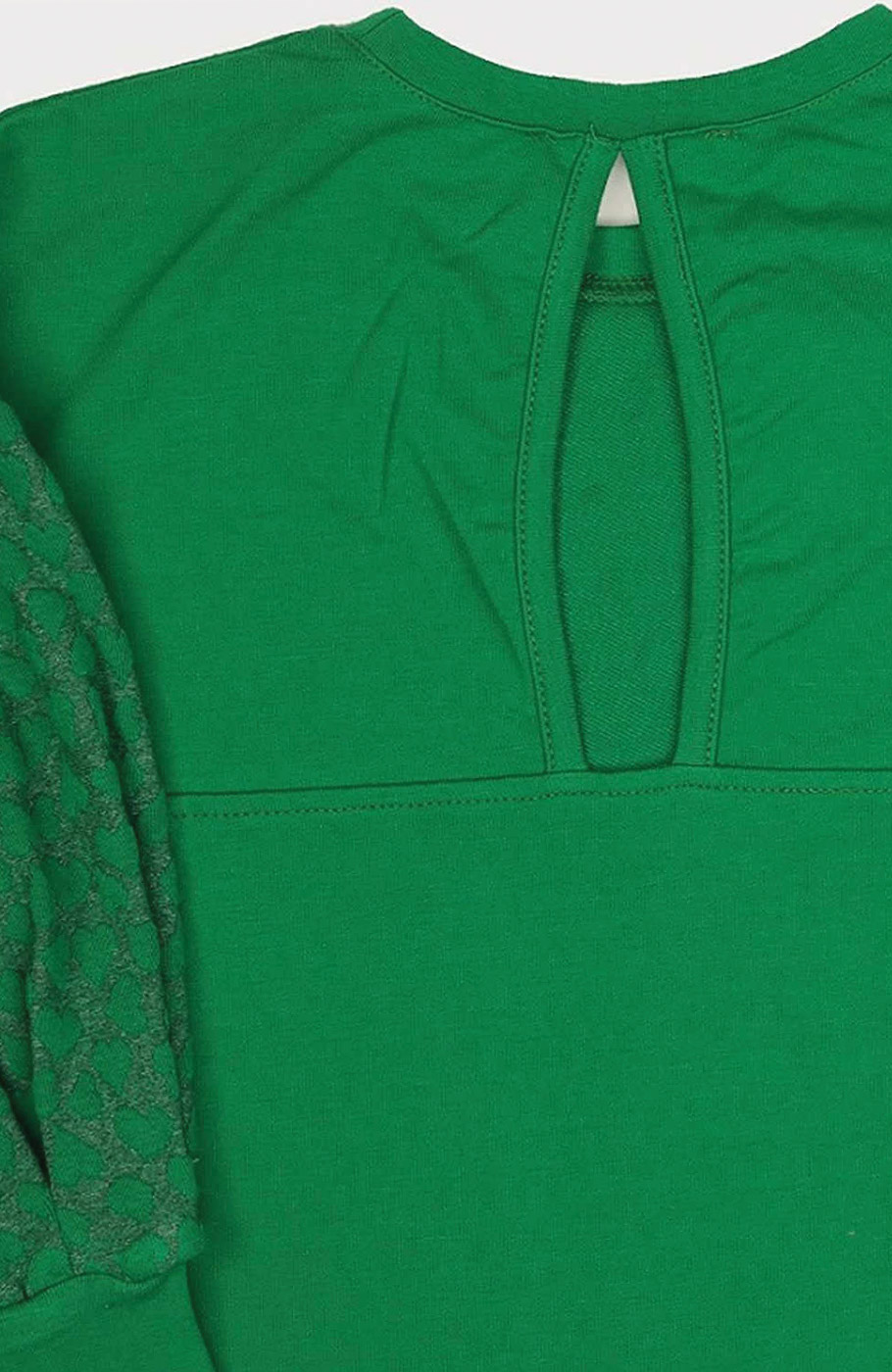 پیراهن ژاکارد و دورس لایکرا آستین پیلی دار