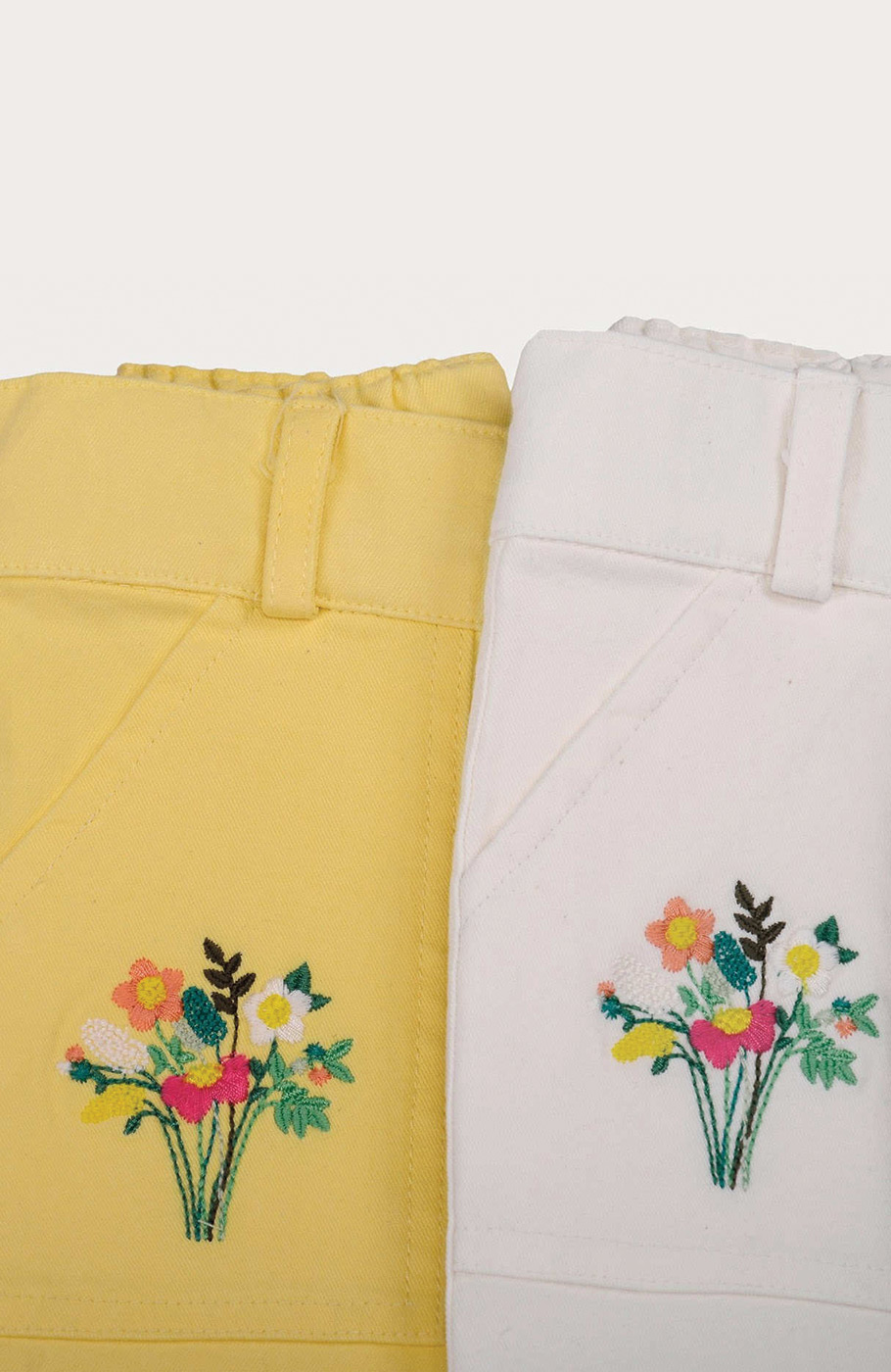 شلوار کتان دخترانه استخوانی 01231 4Y